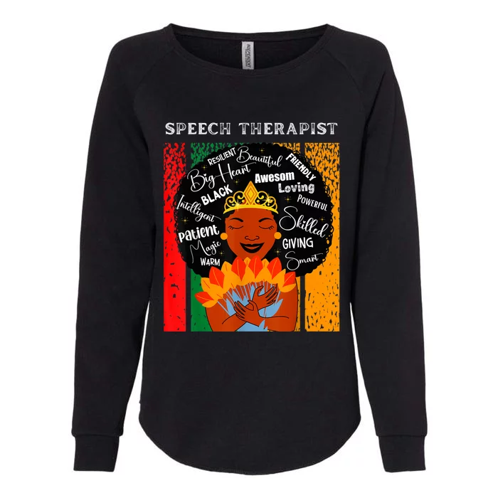 Black Speech Therapist Queen Black History Month Women Womens California Wash Sweatshirt