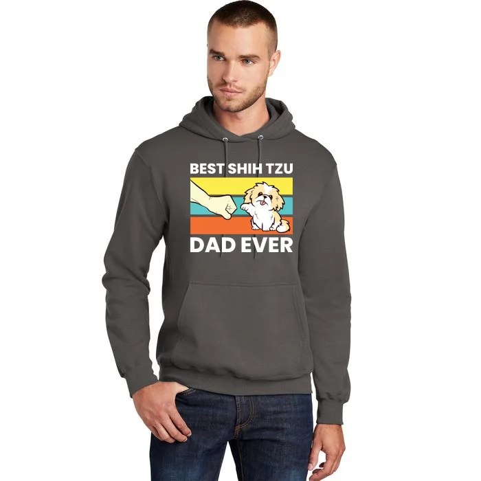 Best Shih Tzu Dad Ever Funny Shih Tzu Tall Hoodie