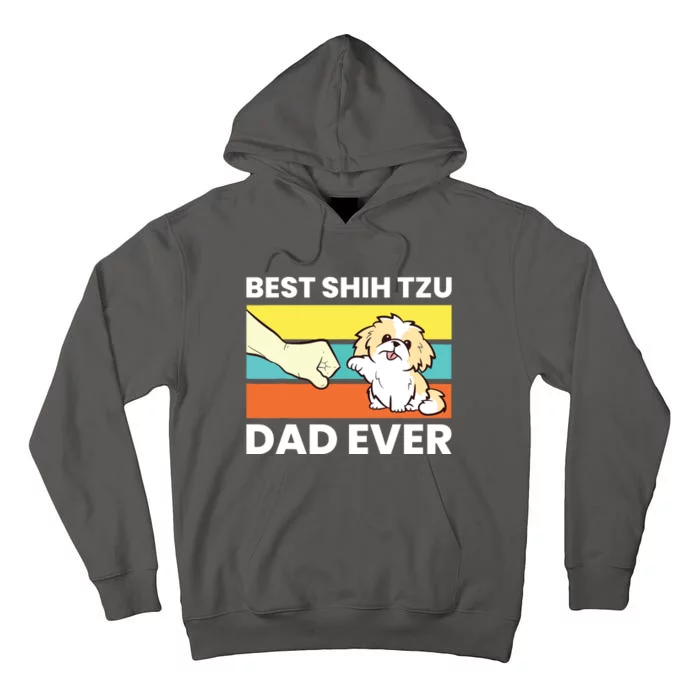 Best Shih Tzu Dad Ever Funny Shih Tzu Tall Hoodie