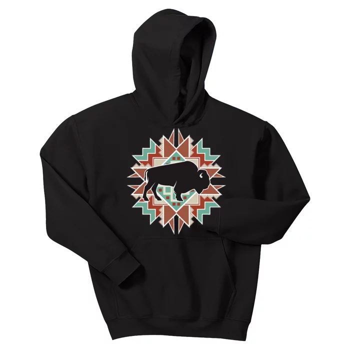 Buffalo Southwest Tribal Kids Hoodie