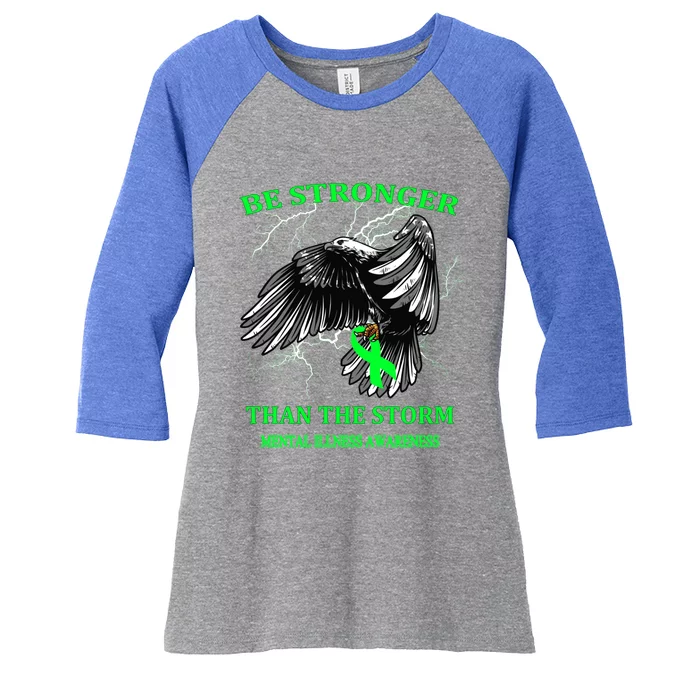 Be Stronger Than The Storm Tal Illness Great Gift Women's Tri-Blend 3/4-Sleeve Raglan Shirt