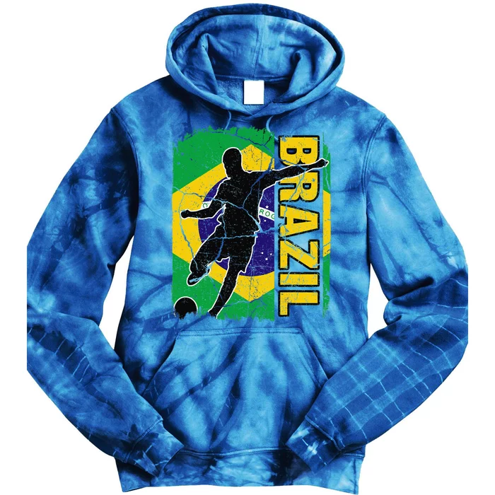 Brazilian Soccer Team Brazil Flag Jersey Football Fans Tie Dye Hoodie