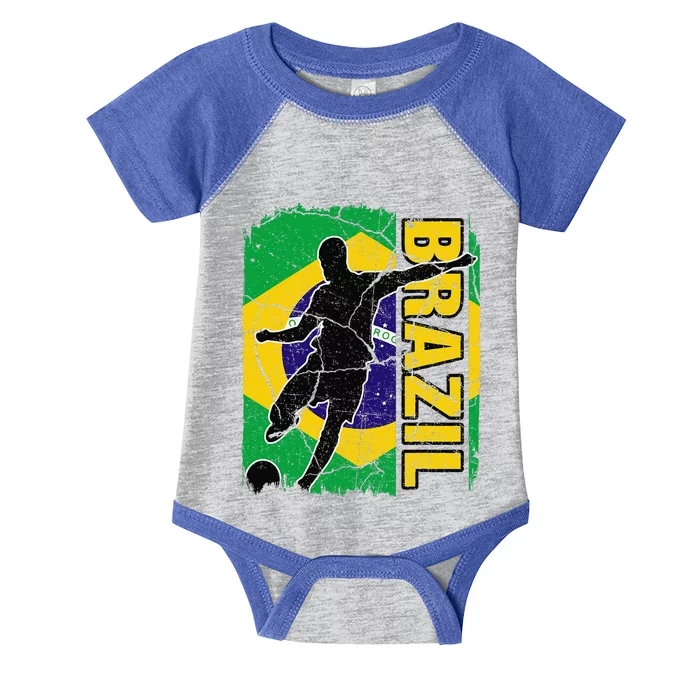 Brazilian Soccer Team Brazil Flag Jersey Football Fans Infant Baby Jersey Bodysuit