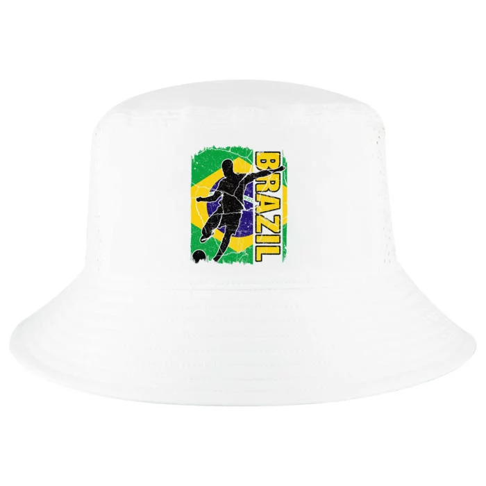 Brazilian Soccer Team Brazil Flag Jersey Football Fans Cool Comfort Performance Bucket Hat