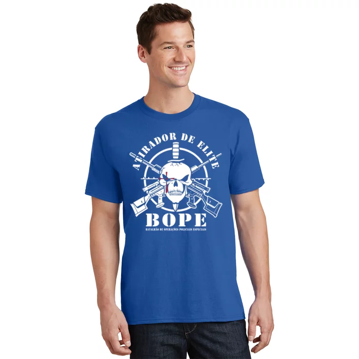 Bope Sniper Team Atirador De Elite Brazil Military Police Gift T-Shirt