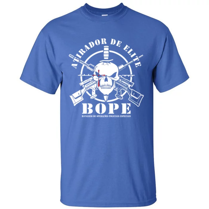 Bope Sniper Team Atirador De Elite Brazil Military Police Gift Tall T-Shirt