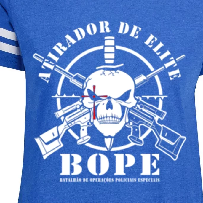 Bope Sniper Team Atirador De Elite Brazil Military Police Gift Enza Ladies Jersey Football T-Shirt