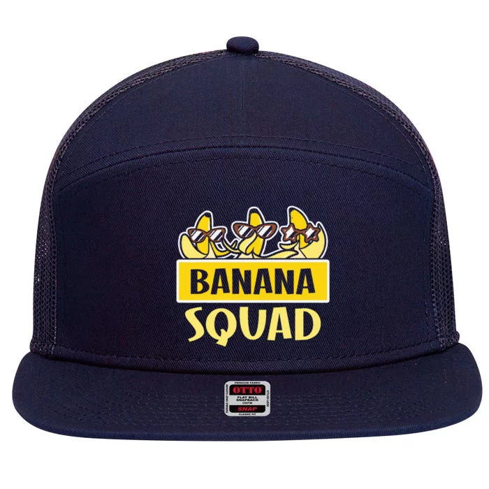 Banana Squad That’S Bananas Halloween 7 Panel Mesh Trucker Snapback Hat