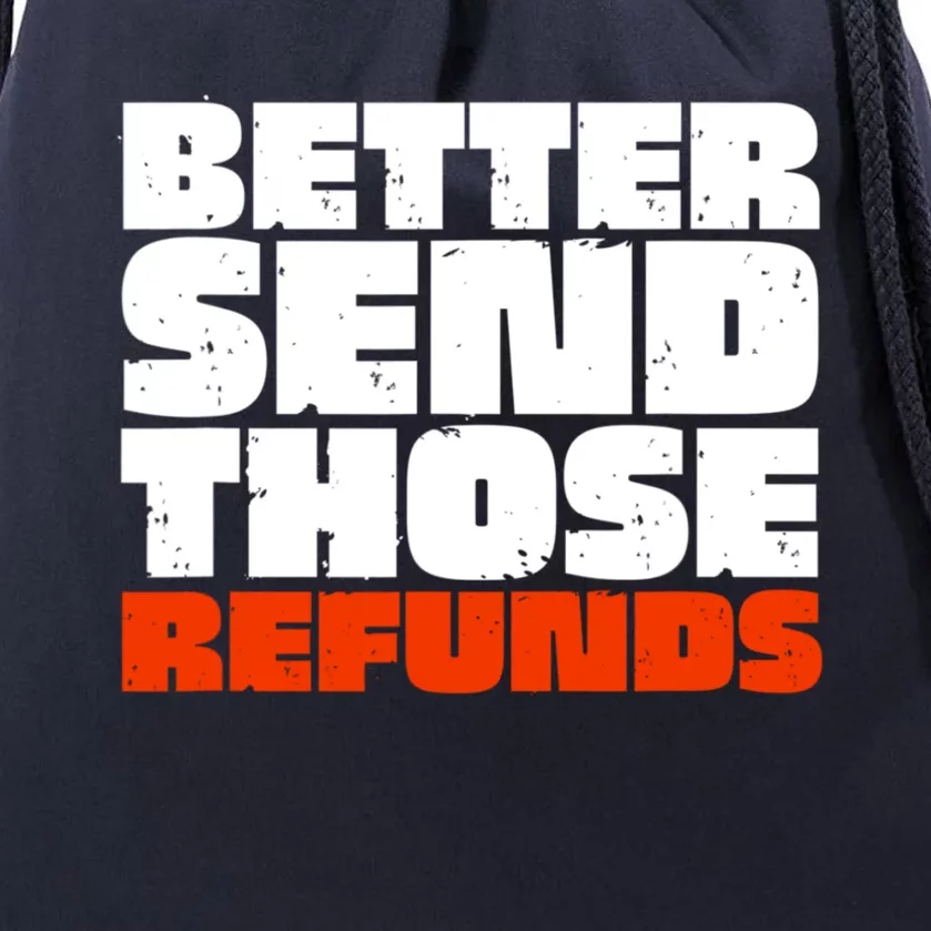 Better Send Those The Refunds Cincy Cincinnati Football Drawstring Bag