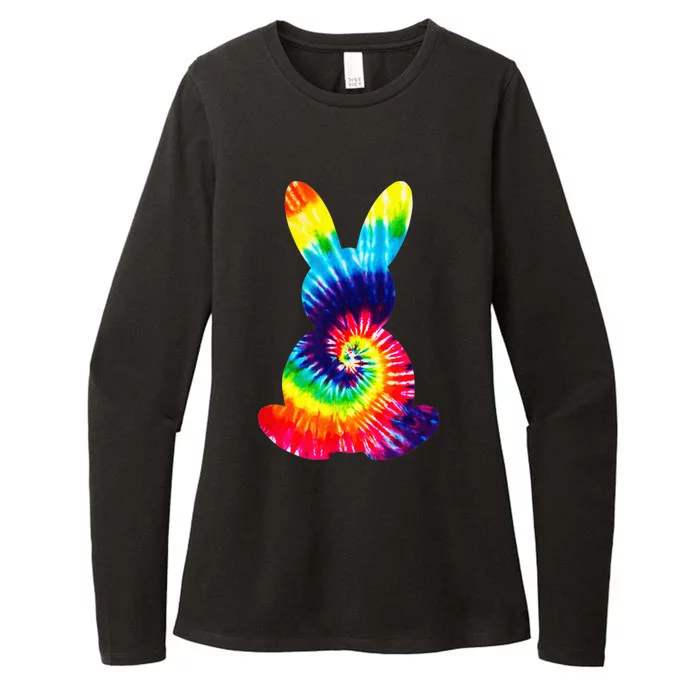 Bunny Silhouette Tie Dye, Funny Boy Girl Kid Womens CVC Long Sleeve Shirt