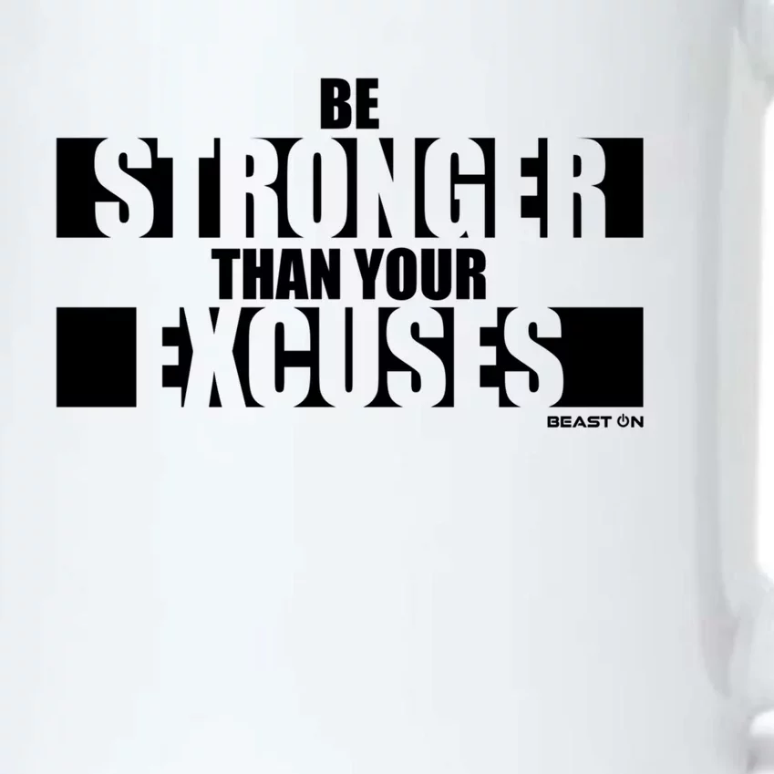 Be Stronger Than Your Excuses Fitness Motivation Gym Sayings Gift Black Color Changing Mug