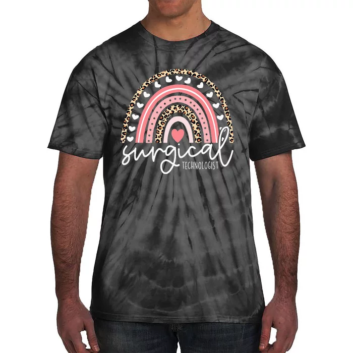 Bleached Surgical Tech Rainbow Surgical Technology Tie-Dye T-Shirt