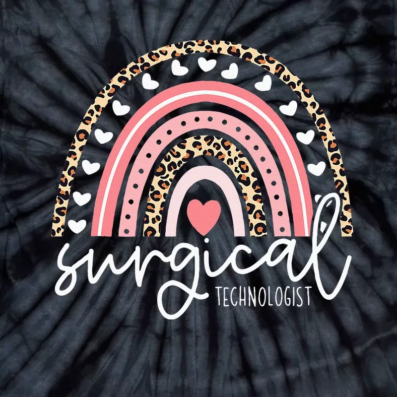 Bleached Surgical Tech Rainbow Surgical Technology Tie-Dye T-Shirt