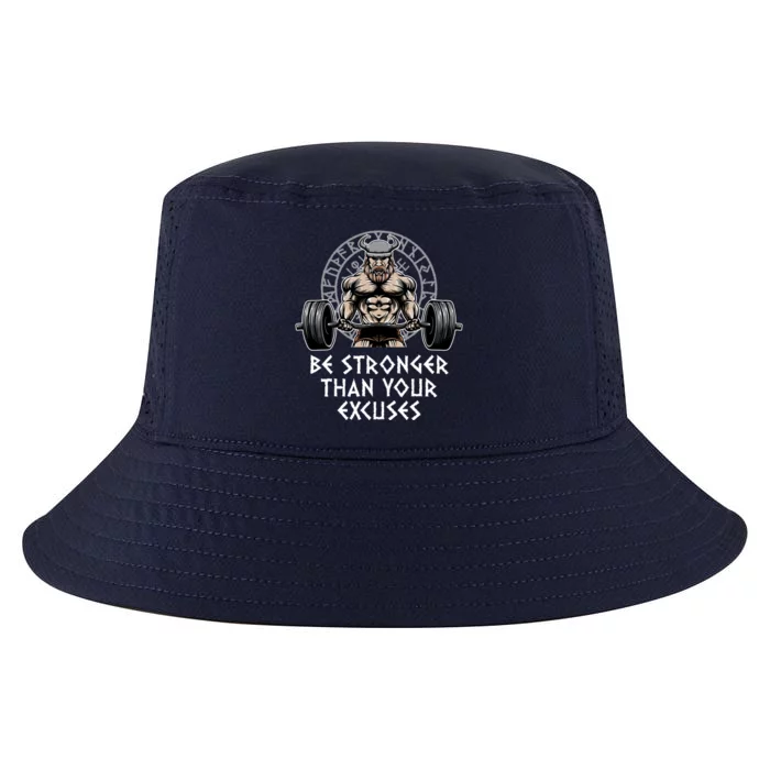 Be Stronger Than Your Excuses Workout Motivational Quote Gym Gift Cool Comfort Performance Bucket Hat