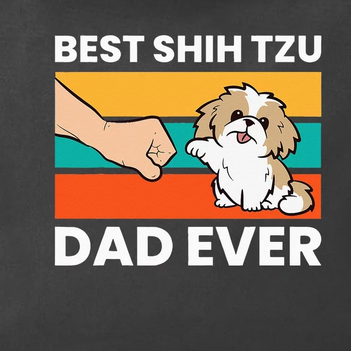 Best Shih Tzu Dad Ever Funny Shih Tzu Zip Tote Bag