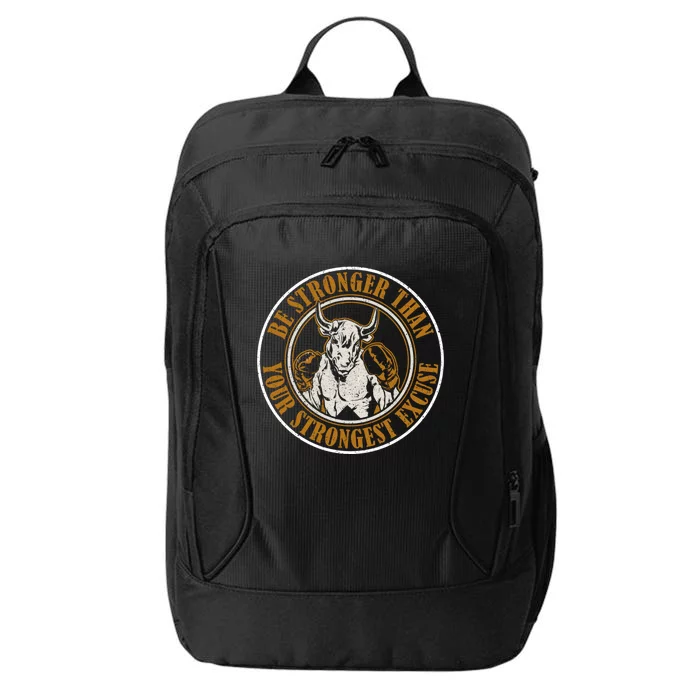 Be Stronger Than Your Strongest Excuse Title Boxes Gift City Backpack