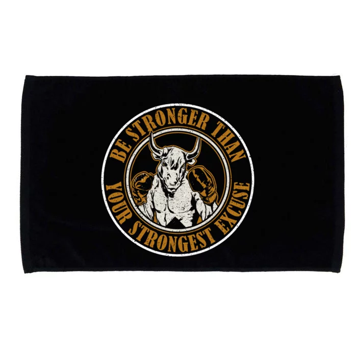 Be Stronger Than Your Strongest Excuse Title Boxes Gift Microfiber Hand Towel