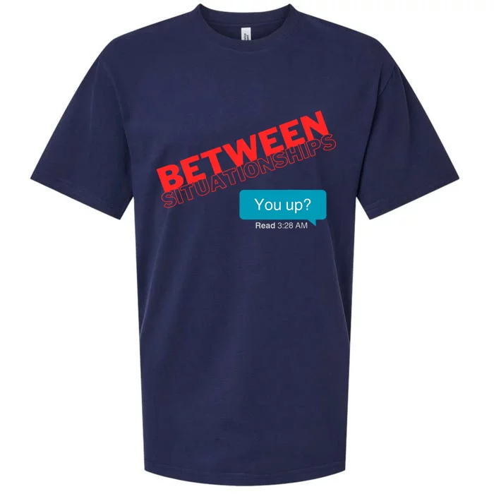 Between Situationship Text Sueded Cloud Jersey T-Shirt