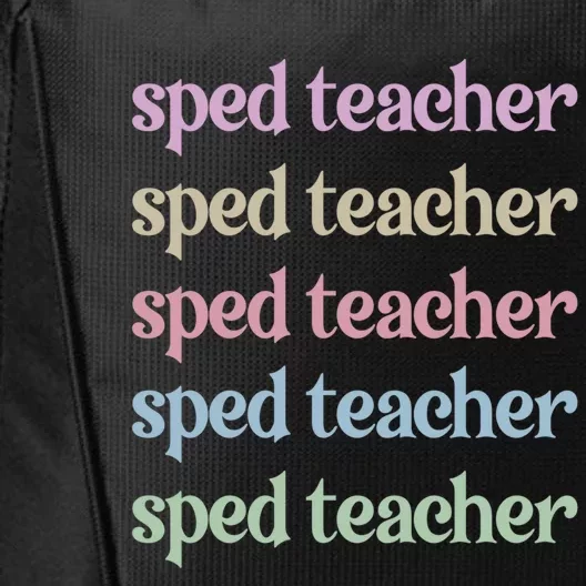 Best Sped Teacher Special Education Teacher Great Gift City Backpack