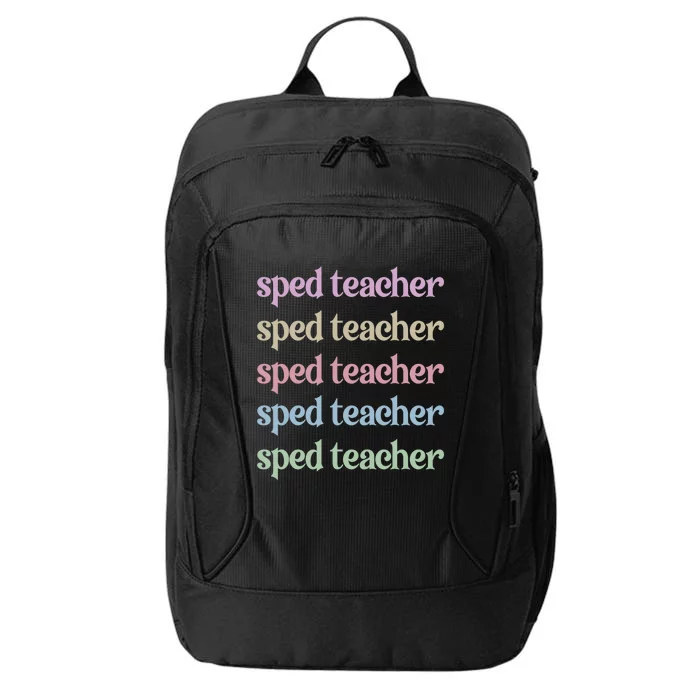 Best Sped Teacher Special Education Teacher Great Gift City Backpack