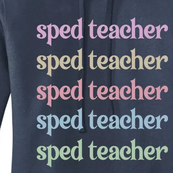 Best Sped Teacher Special Education Teacher Great Gift Women's Pullover Hoodie