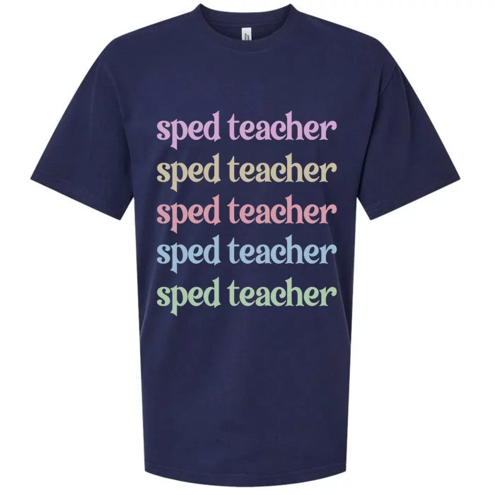 Best Sped Teacher Special Education Teacher Great Gift Sueded Cloud Jersey T-Shirt