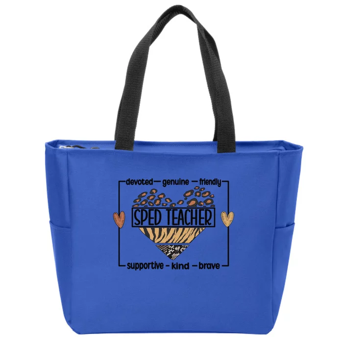 Best Sped Teacher Special Education Teacher Gift Zip Tote Bag