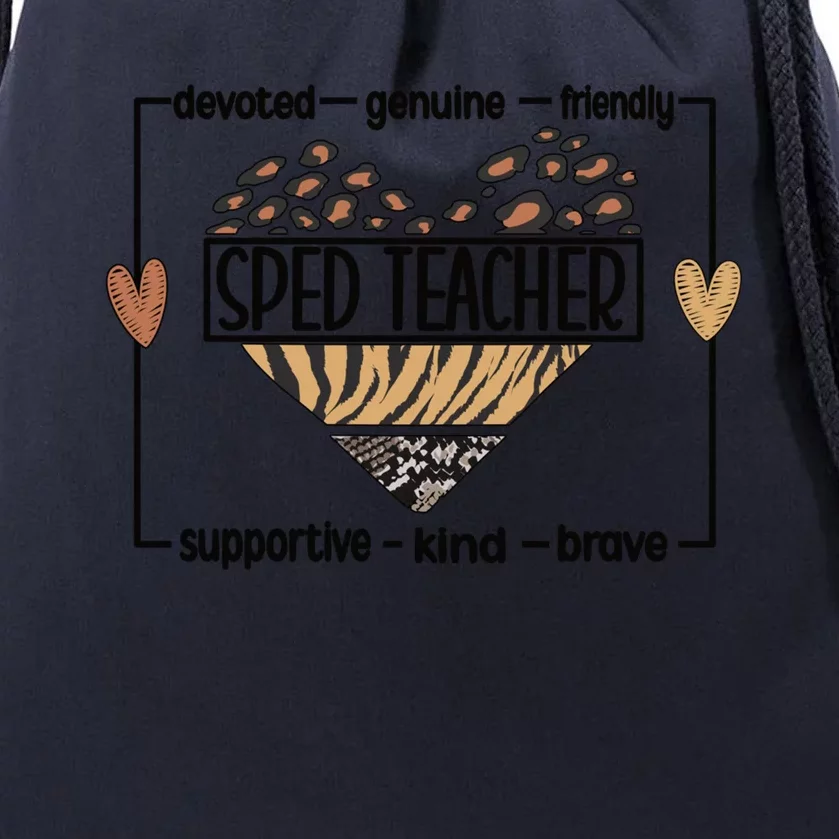 Best Sped Teacher Special Education Teacher Gift Drawstring Bag