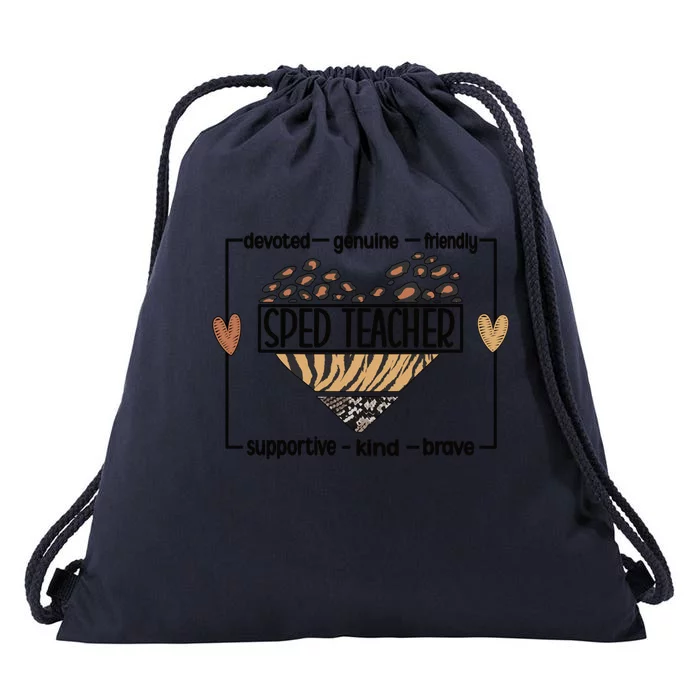 Best Sped Teacher Special Education Teacher Gift Drawstring Bag