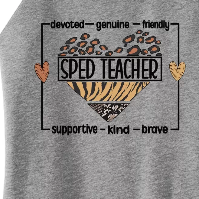 Best Sped Teacher Special Education Teacher Gift Women’s Perfect Tri Rocker Tank