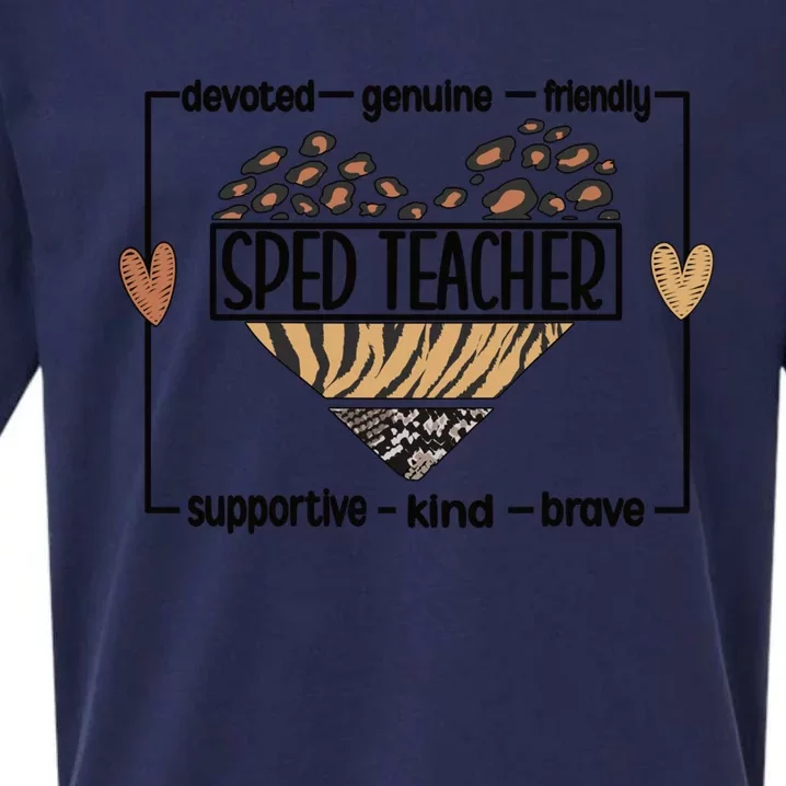 Best Sped Teacher Special Education Teacher Gift Sueded Cloud Jersey T-Shirt