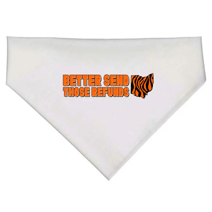 Better Send Those Refunds Cincinnati Ohio Football USA-Made Doggie Bandana