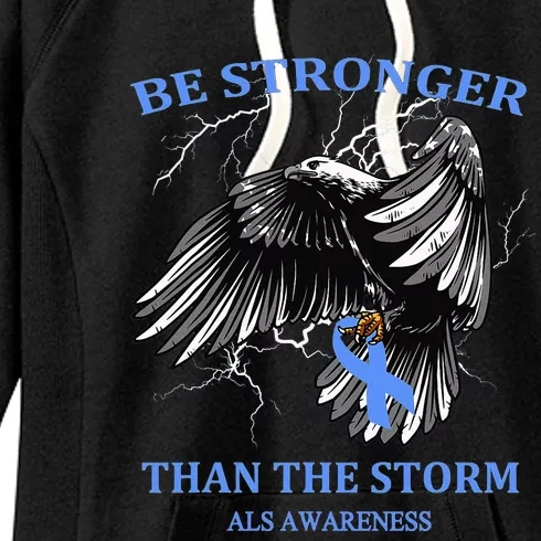 Be Stronger Than The Storm ALS Women's Fleece Hoodie