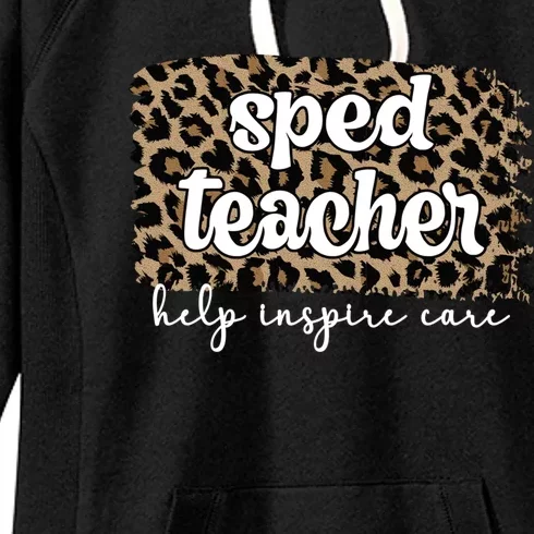 Best Sped Teacher Special Education Teacher Gift Women's Fleece Hoodie