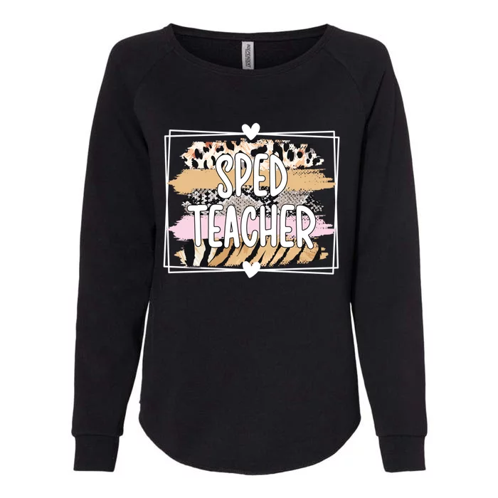 Best Sped Teacher Special Education Teacher Gift Womens California Wash Sweatshirt