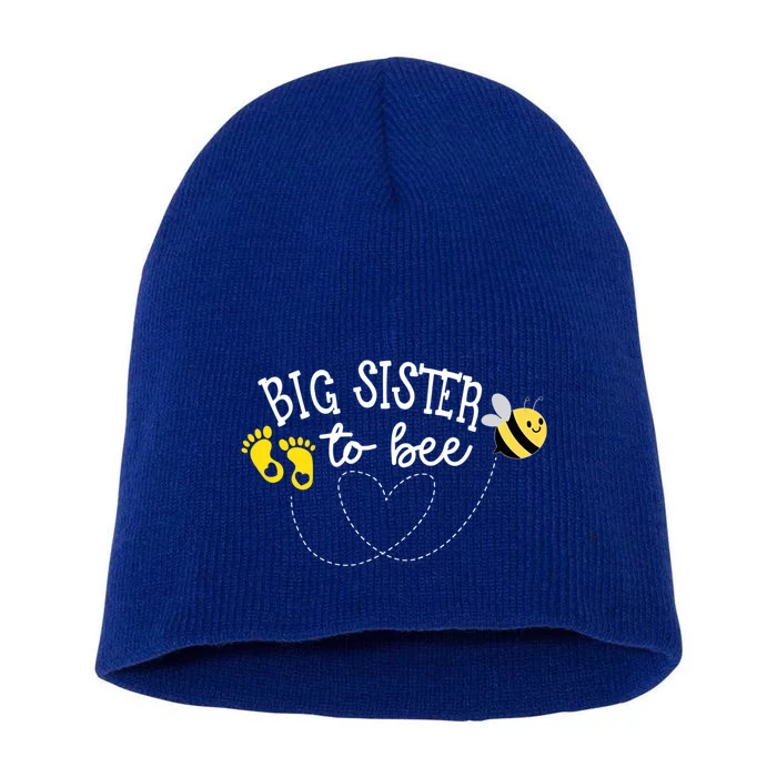 Big Sister To Bee Pregnancy Announcet Shower Gift Short Acrylic Beanie