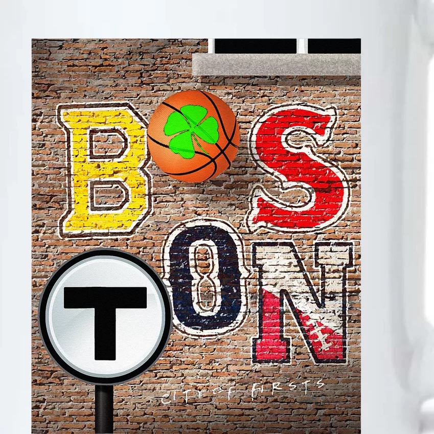 Boston Sports Teams Fan Football Baseball Hockey Basketball Black Color Changing Mug