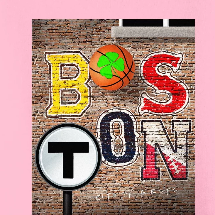 Boston Sports Teams Fan Football Baseball Hockey Basketball Toddler T-Shirt