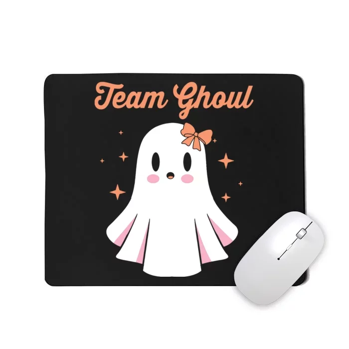 Baby Shower Team Girl Halloween Gender Reveal Team Ghoul Mousepad