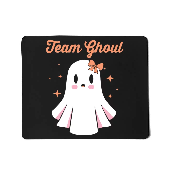 Baby Shower Team Girl Halloween Gender Reveal Team Ghoul Mousepad