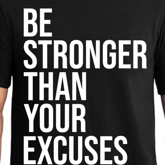 Be Stronger Than Your Excuses Aa Na 12 Step Sober Recovery Gift Pajama Set