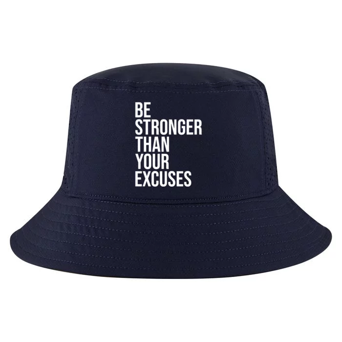 Be Stronger Than Your Excuses Aa Na 12 Step Sober Recovery Gift Cool Comfort Performance Bucket Hat