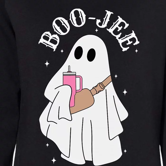 BooJee Stanley Tumbler Inspired Ghost Halloween Spooky Womens California Wash Sweatshirt