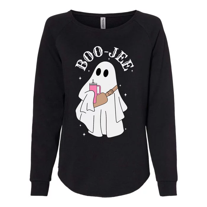 BooJee Stanley Tumbler Inspired Ghost Halloween Spooky Womens California Wash Sweatshirt