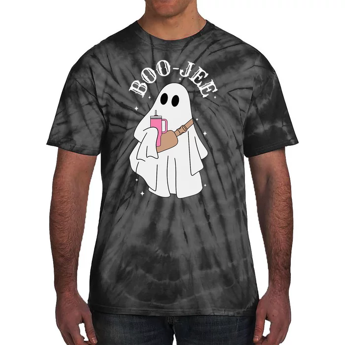 BooJee Stanley Tumbler Inspired Ghost Halloween Spooky Tie-Dye T-Shirt