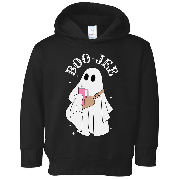 BooJee Stanley Tumbler Inspired Ghost Halloween Spooky Toddler Hoodie