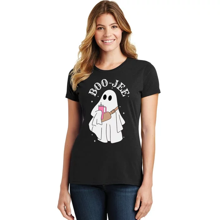 BooJee Stanley Tumbler Inspired Ghost Halloween Spooky Women's T-Shirt