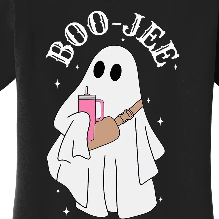 BooJee Stanley Tumbler Inspired Ghost Halloween Spooky Women's T-Shirt