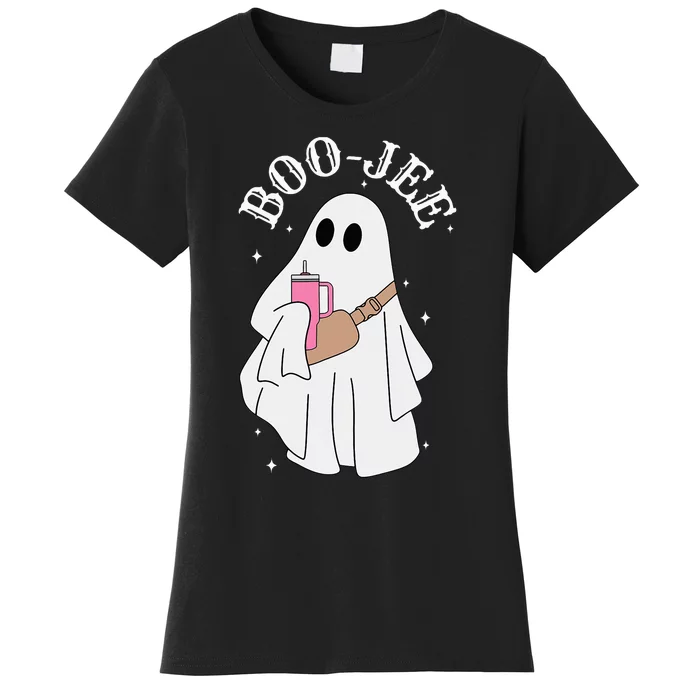 BooJee Stanley Tumbler Inspired Ghost Halloween Spooky Women's T-Shirt