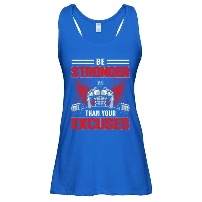 Be Stronger Than Your Excuses Gift Ladies Essential Flowy Tank